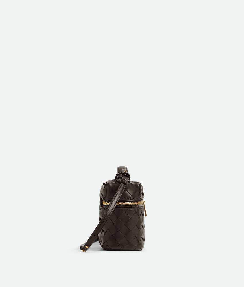 Pauline Woven Vanity Bag - Black